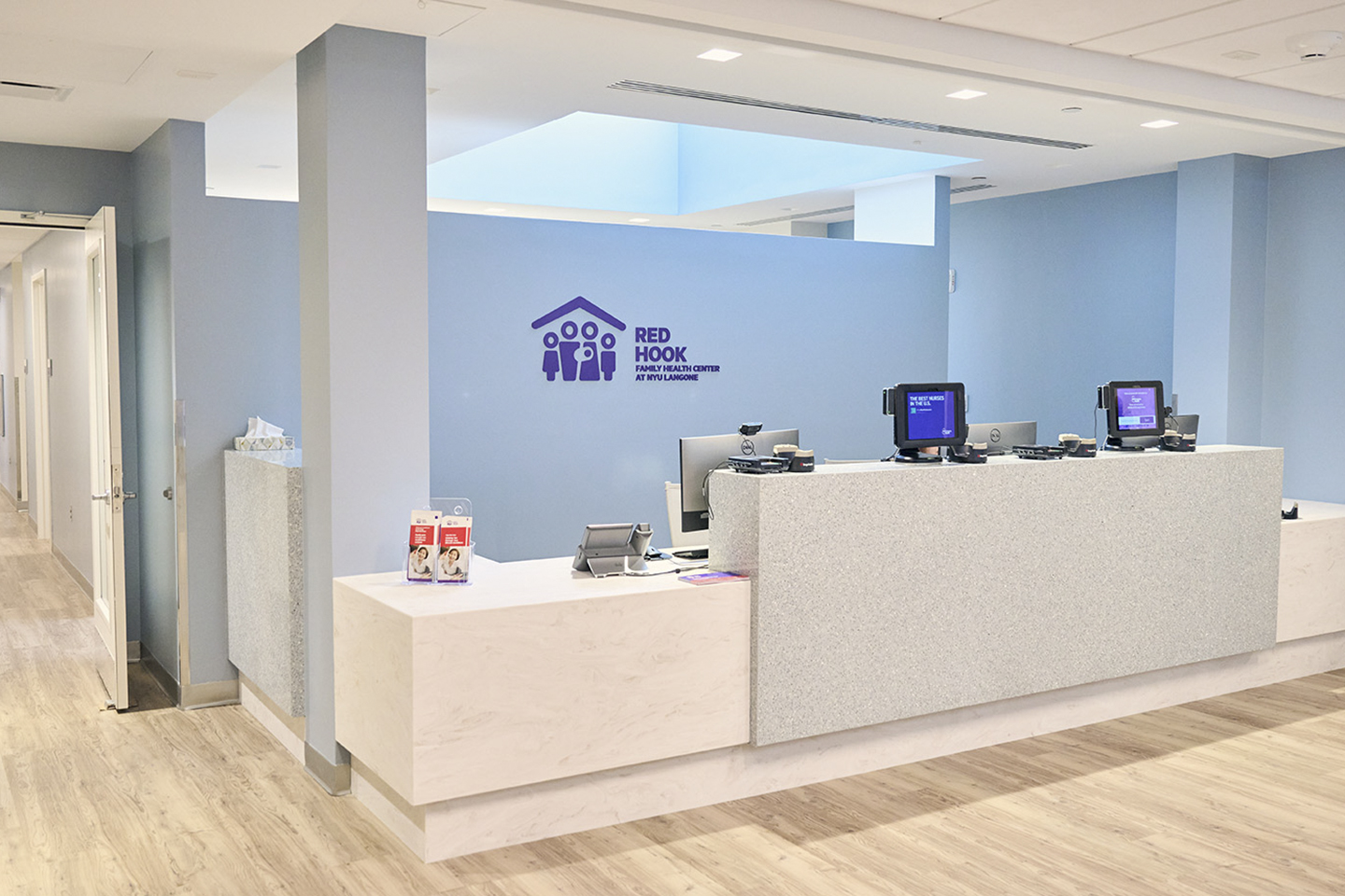 Reception Area at Red Hook Family Health Centers at NYU Langone