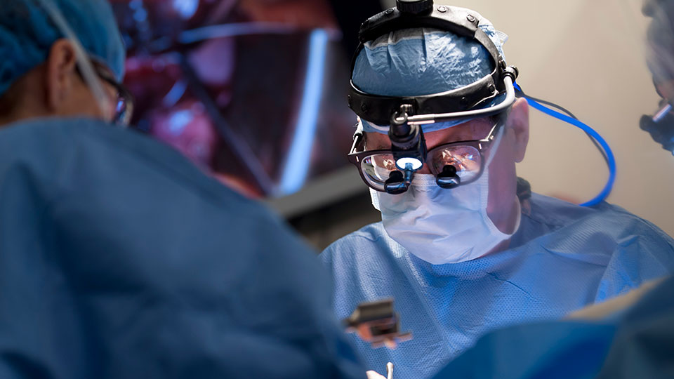 Dr. Aubrey C. Galloway Performs Mitral Valve Surgery